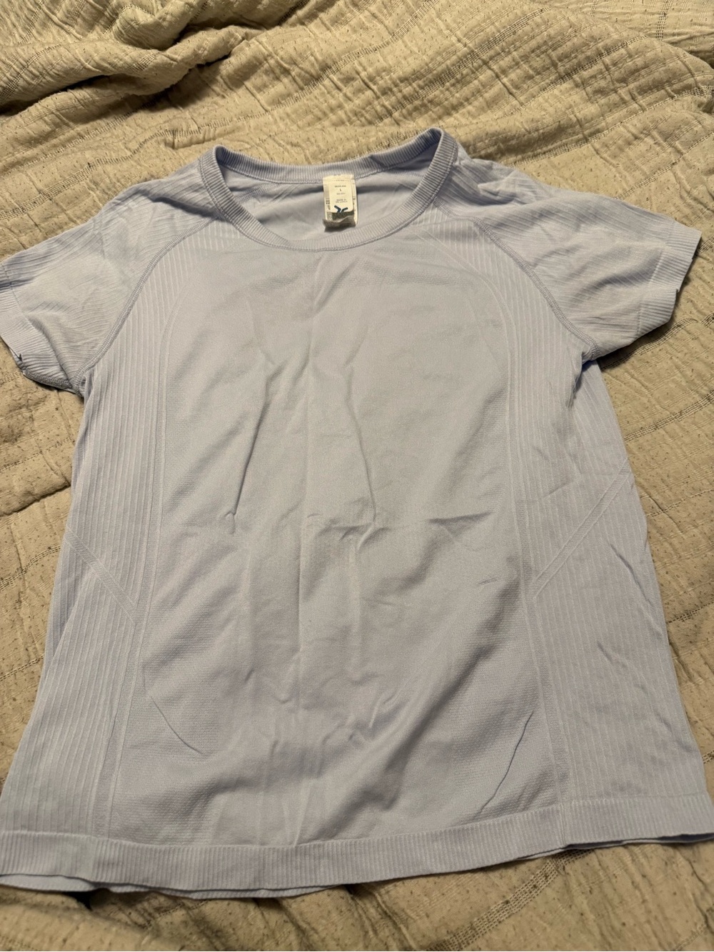 Old Navy Light Blue Short Sleeve Seamless Tee